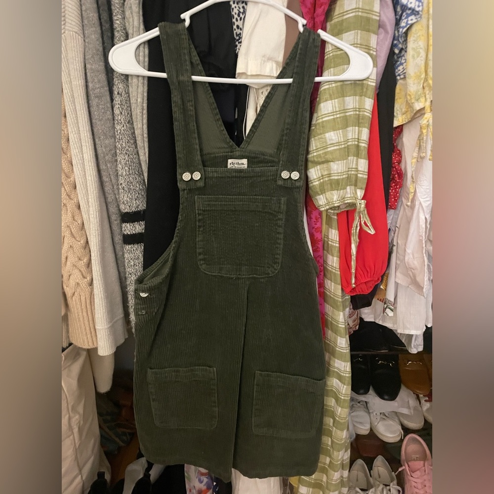 Corduroy overall dress. NWT